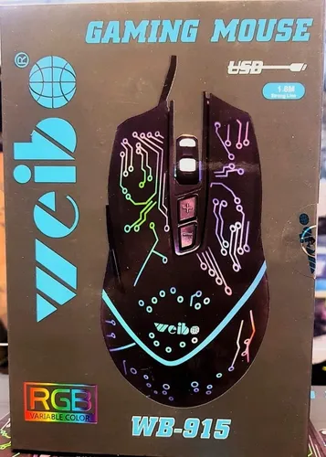 Mouse Gamer 7 Botones Optico Usb 2400 Dpi Retroiluminado