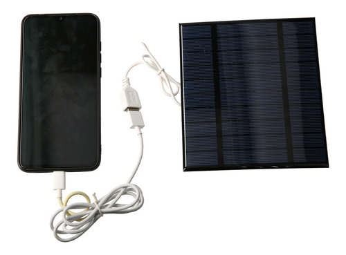 Imagen 8 de 9 de 2.5w 5v 500ma Panel Solar Con Usb Para Teléfono Móvil Ventil