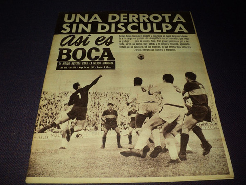 Quilmes 2 - Boca 1 / Asi Es Boca N° 670 / 24 - 5 - 1967