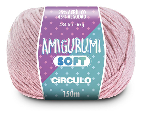 Fio Linha Amigurumi Soft Círculo 150m - Cor 3141 Menina