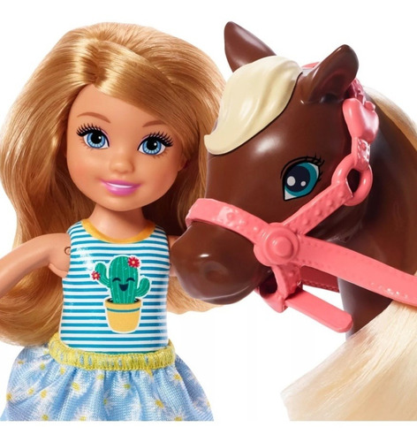 Imagem 8 de 10 de Kit Hípico Barbie Com Cavalo E Chelsea Com Pônei - Mattel Ms