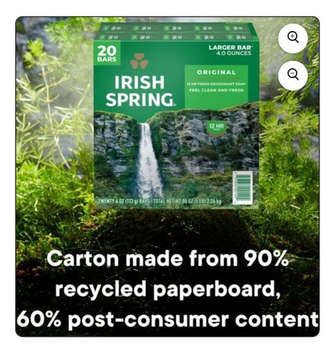 Irish Spring Jabon De Barra 20 Pzs 113g C/u. Importado