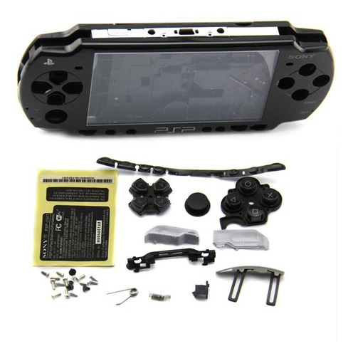 Carcasa Original Completa Psp 2000 2xxx Slim Negra