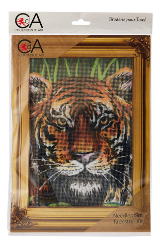 Rto Tigre Collection D'art Estampado Aguja Kit 8.7 X 11.8 