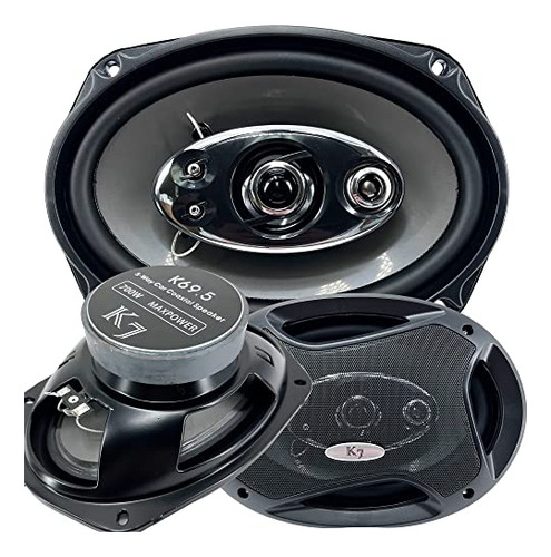 2 Unidades Audiotek K7, Par De Coches K69.5 De 6 X 9 Pulgada