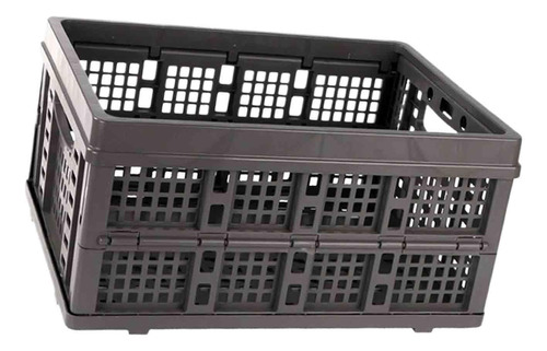 Cesta De Almacenamiento Plegable, Caja De Gris Negro