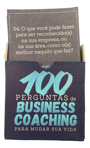 2 Box De Cartas - 100 Perguntas De Coaching - Febracis (Usado)
