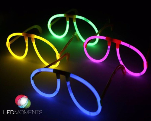 Imagen 3 de 9 de Lentes Cotillón Neon Aviador Y Corazón - Pack X12!!!