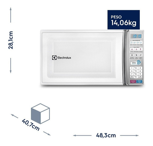 Micro-ondas Electrolux MB37R branco 27L 127V