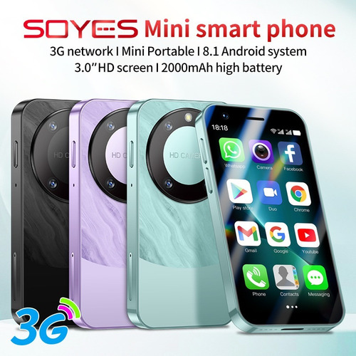 Mini Teléfono Inteligente Android F8 Pro Max, Doble Sim,