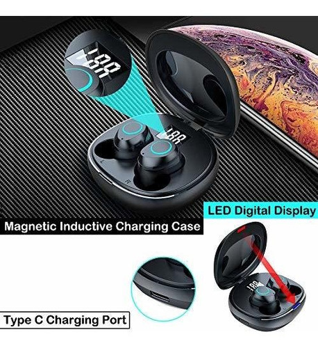 Auriculares Inalambricos Verdaderos, Auriculares Pikabo Blue