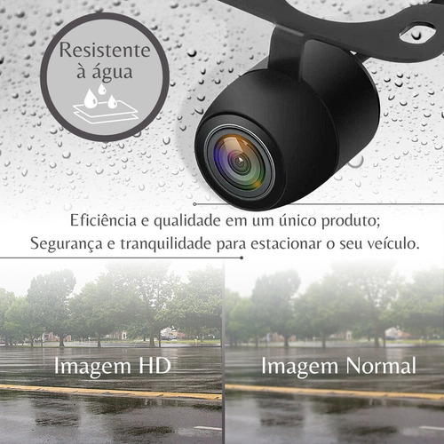 Imagem 2 de 8 de Câmera De Ré Automotiva Estacionamento Borboleta Colorida