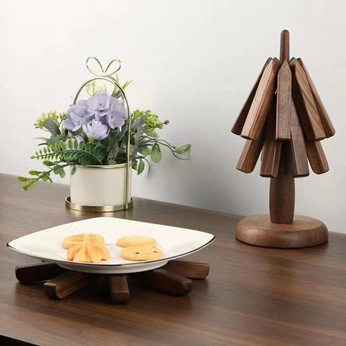 Mantel Individual De Madera Con Escultura, Árbol Del