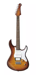 Guitarra elétrica Yamaha PAC200 Series 212VFM de amieiro/bordo tobacco brown sunburst brilhante com diapasão de pau-rosa