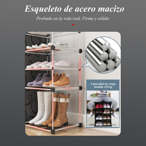 Zapatera Organizador Modular Armable Multiuso Con 8 Niveles