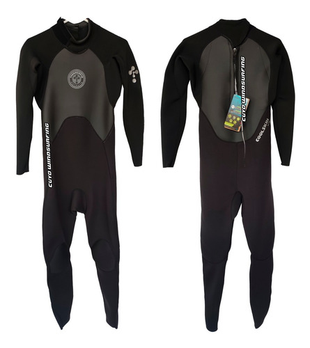 Traje Neoprene Largo 3/2 Thermoskin Coolskin Hombre Nadar Natacion Kayak Wind Kite