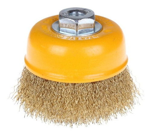 Cepillo Copa Bronceado Para Amoladora 100 Mm Tolsen 77503