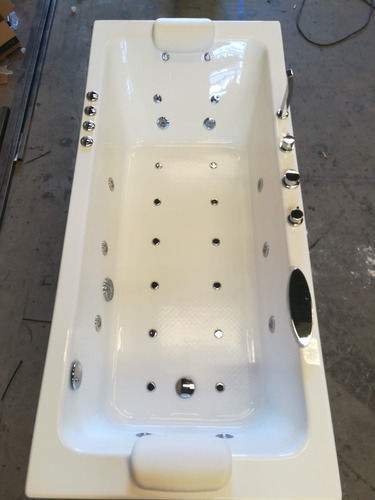 Hidromasaje Max Minimalista 170x80x45 26 Jets 1,5hp Almohada