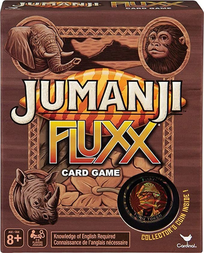 Juego De Cartas De Spin Master Games Jumanji Fluxx Con Moned