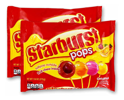 Spangler Candy Starburst - Paletas Rellenas De 7.6 Onzas, P.