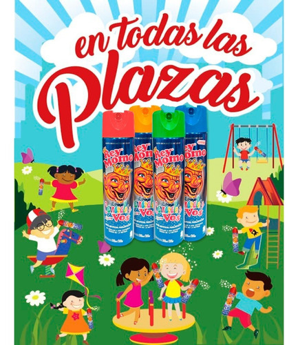Imagen 2 de 6 de Nieve Espuma Rey Momo - Carnaval X 6 U - Lollipop