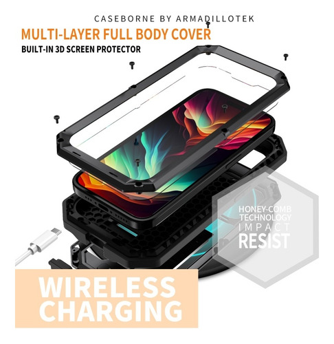 Capa Criativa E Estilosa À Prova D'água Para iPhone 16/15