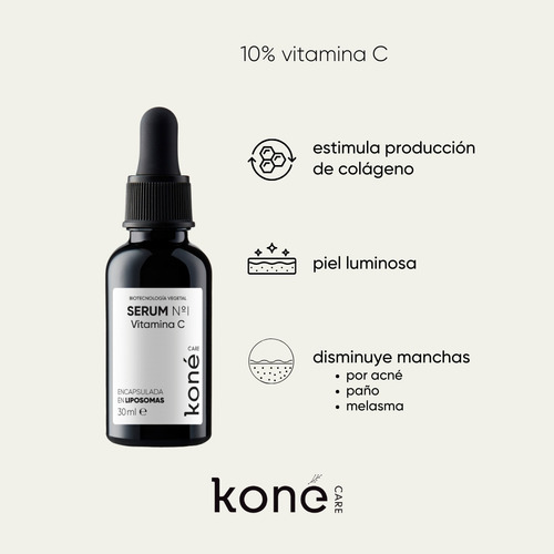 Koné Care Serum N°1 Vitamina C, Aloe Vera Y Lavanda, 30 Ml Momento De Aplicación Día/noche Tipo De Piel Todo Tipo De Piel