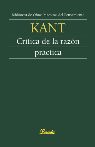 Libro Critica De La Razon Practica - Kant,inmanuel