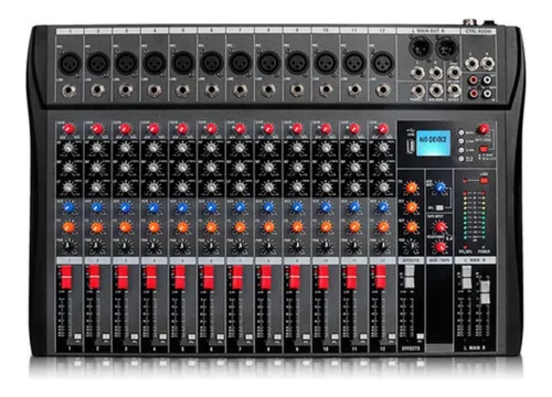 Mesa De Som 12 Canais Profissional Interface Mixer Console Menor preço em Mesa De Som 12 Canais Profissional Interface Mixer Console