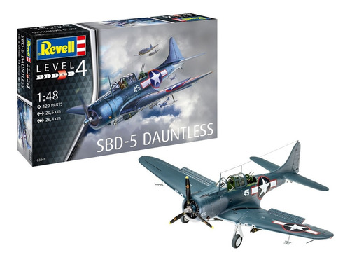 Avión Sbd-5 Dauntless Navyfighter 1/48 Model Kit Revell