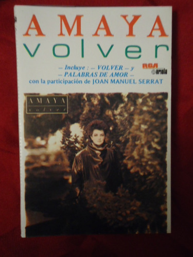 Cassette Mocedades, Amaya Uranga, Volver 