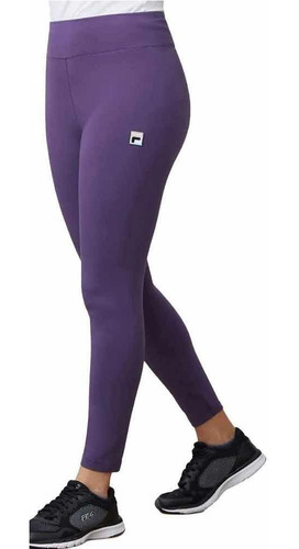 Fila Leggings Cintura Alta Mujer Color Morado Talla Chica