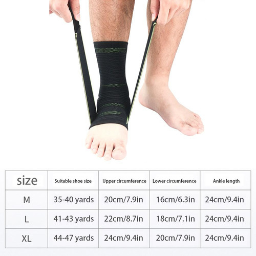 * Tobillera Deportiva, Ajustable Y Transpirable, Para