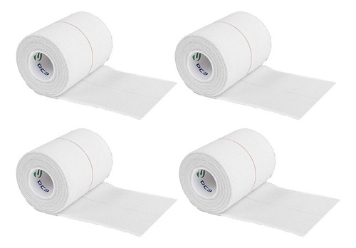 Venda Fisioplast - Simil Tensoplast Cinta Deportiva - Kit X4 Color Blanco