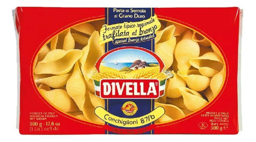 Pasta Conchiglioni Al Bronzo 500 Grs. Divella. Agronewen