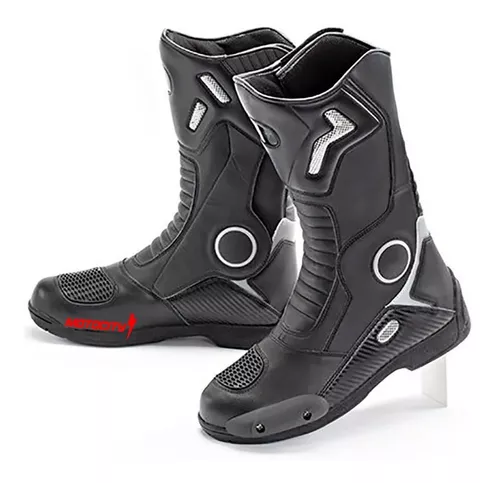 Botas Para Moto Forma Cortina H Dry Negro Impermeables