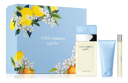 Set Dolce Gabbana Light Blue Trio Edt 100ml