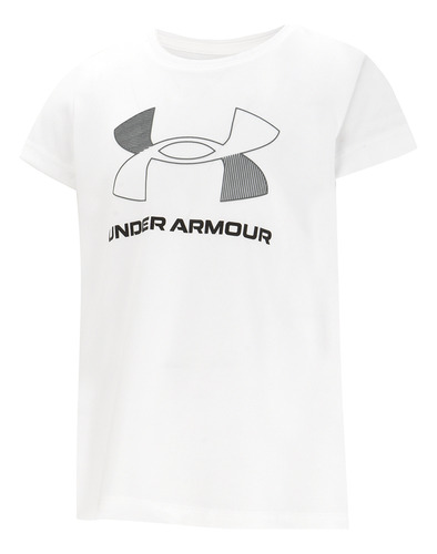 Remera Under Armour Tech Big Logo Niña En Blanco | Stock Cen