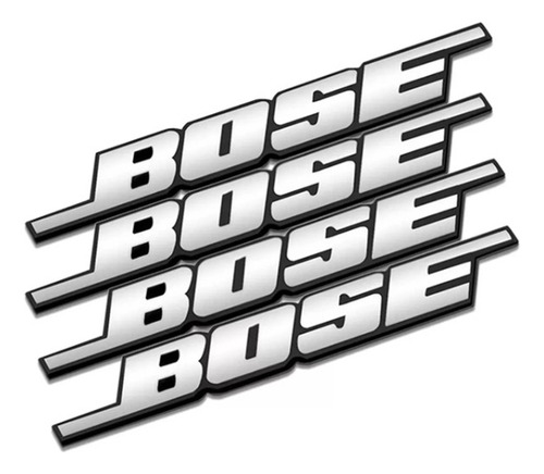 Emblema Bocina Bose Metalico Aluminio X4 Unidades