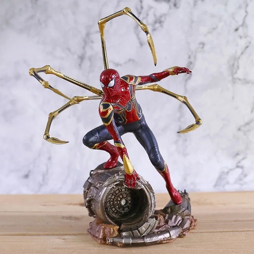 Boneco Estátua Homem Aranha Marvel Vingadores Pronta