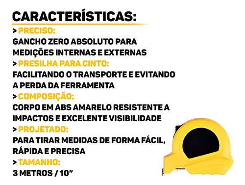 Trena Básica Com Freio Manual 3m/10' Profissional Stanley