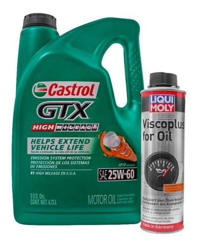 Kit Aditivo Liquimoly Y Aceite Castrol 25w60 