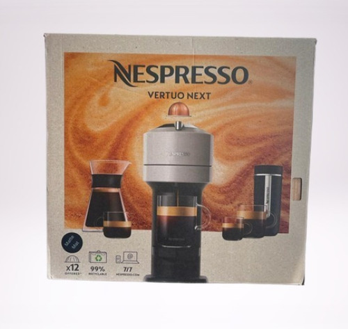 Cafeteira Nespresso Vertuo Next & Aeroccino 3 (espumador) Cor vermelha