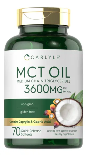 Suplemento Carlyle Mct Oil, Cápsulas, 3600 Mg, 70 Cápsulas B