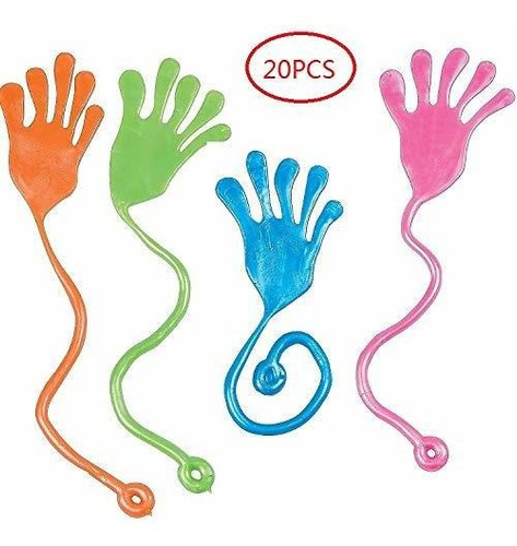 Tuko 20 Piezas Sticky Hands Fingers Elasticos Pegajosos Niñ