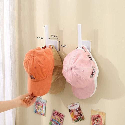 Estante De Pared Autoadhesivo Para Colgar Gorras
