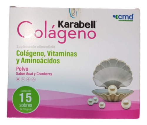 Colageno Karabell 15 Sobres Fortalece Cabello Sabor Neutro