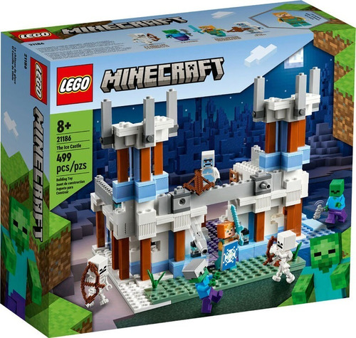 Lego Minecraft 21186 El Castillo De Hielo (499 Piezas)