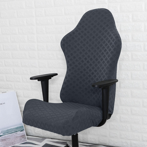 Funda Para Silla De Ordenador De Carreras, Gris Oscuro