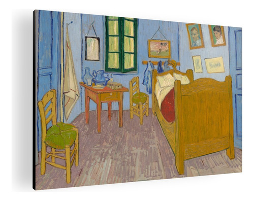 Cuadro Decorativo El Dormitorio En Arles - Van Gogh 42x30 Cm